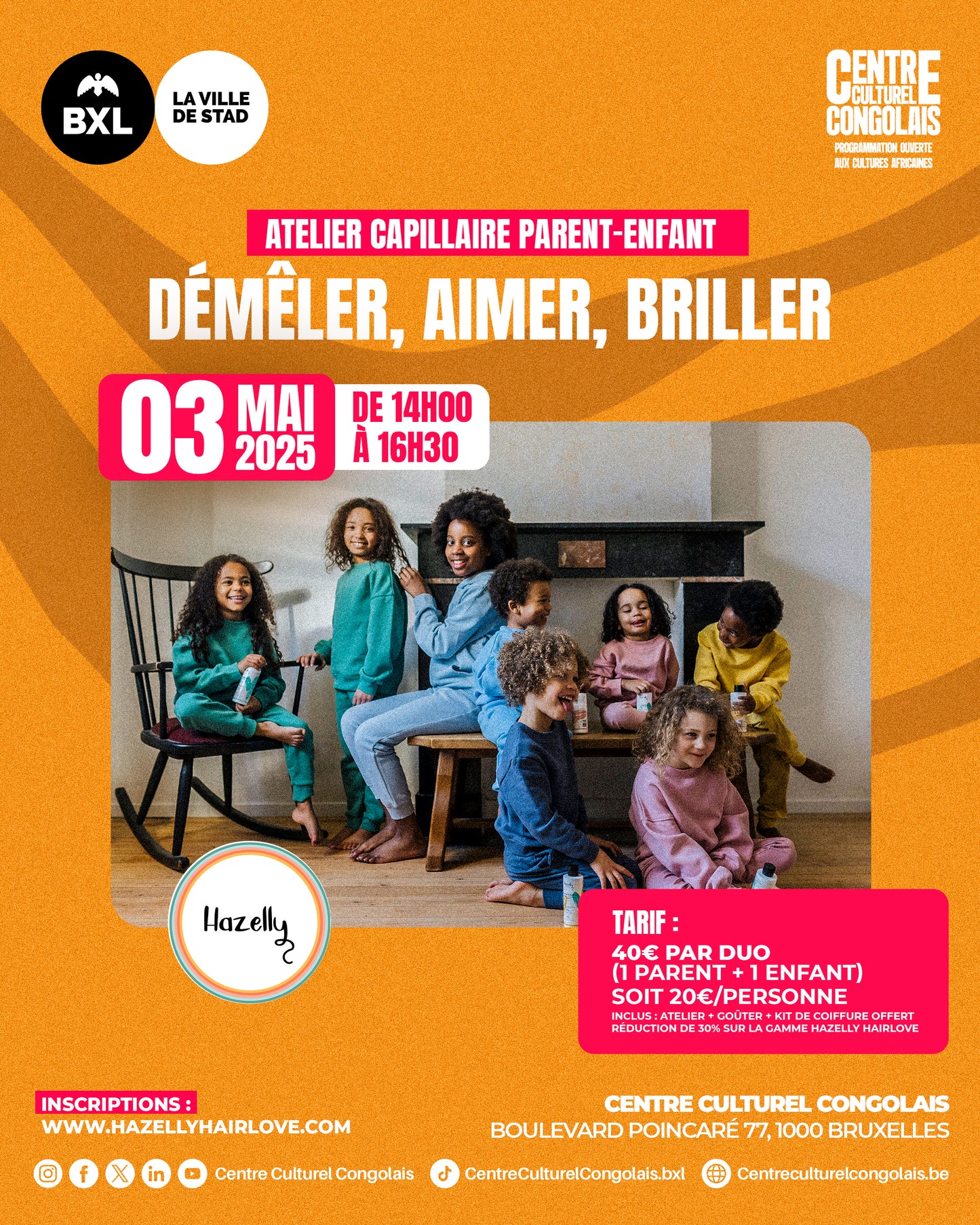 Bruxelles Atelier parent/enfant - 6 à 12 ans - Samedi 3 Mai 2025