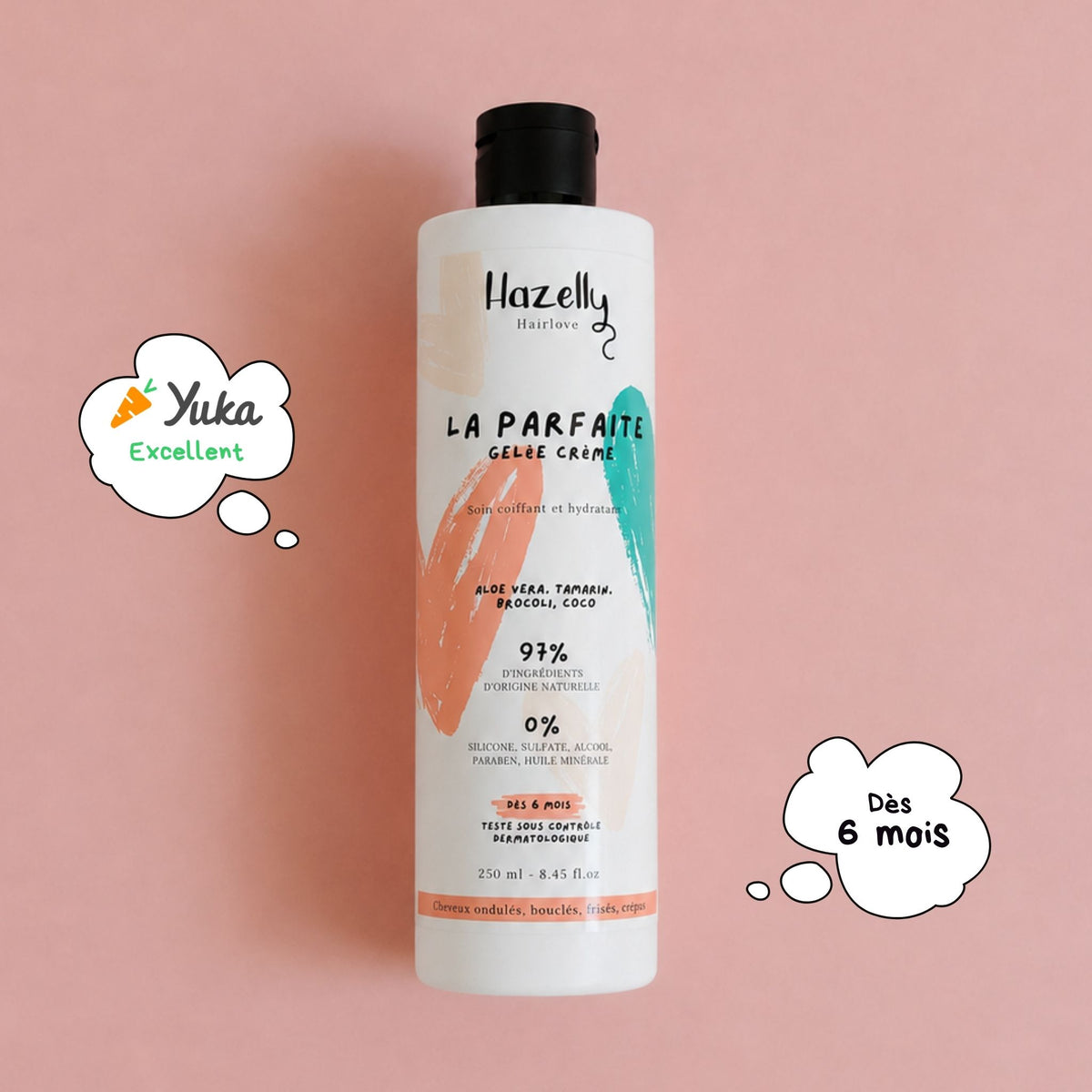 La parfaite gelée-crème Hazelly Hairlove pour définir les boucles des enfants